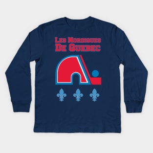 Les Nordiques De Québec Kids Long Sleeve T-Shirt